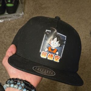 Black Snapback Hat with DragonBall Z Character